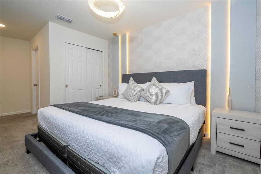 Furnished interior view inside a new home in Solara Resort, Kissimmee (Image 63).