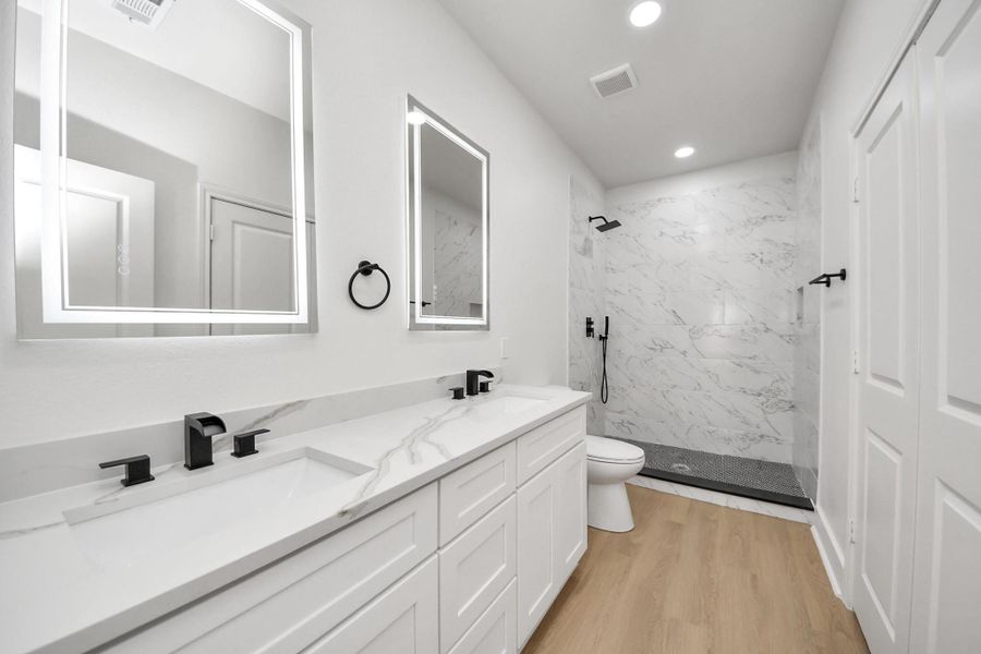 Furnished interior view inside a new home in , Houston (Image 13).