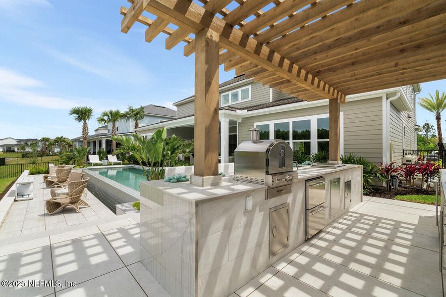 Exterior details and patio area of a home in , St. Johns (Image 3).