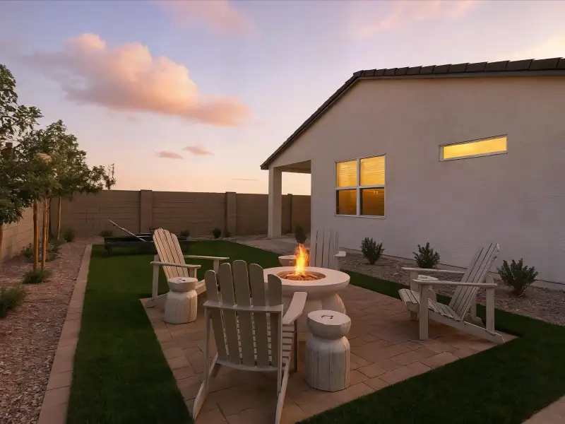 Exterior details and patio area of a home in Anthem at Merrill Ranch Estate Series, Florence (Image 2). Exterior details and patio area of a home in Anthem at Merrill Ranch Estate Series, Florence (Image 2).