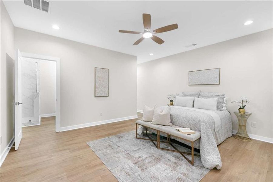 Furnished interior view inside a new home in , Atlanta (Image 12).