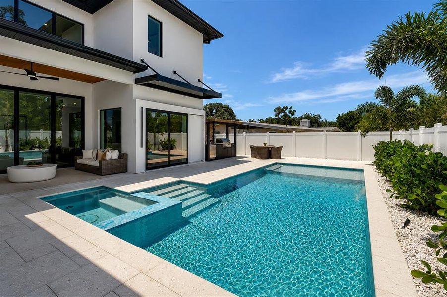 Exterior details and patio area of a home in , Sarasota (Image 26).