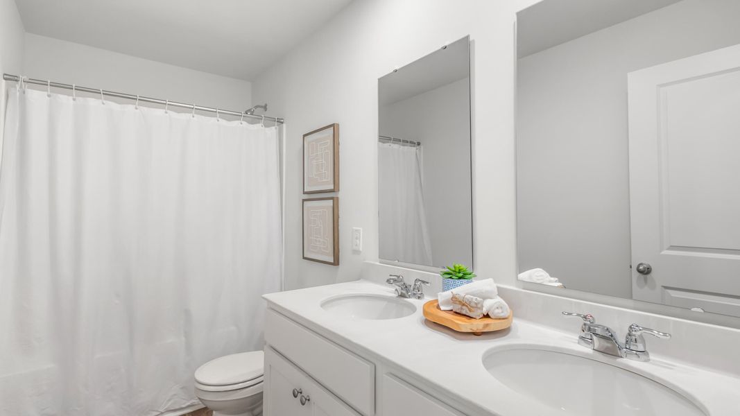 Furnished interior view inside a new home in Carolina Groves Townhomes, Moncks Corner (Image 21).