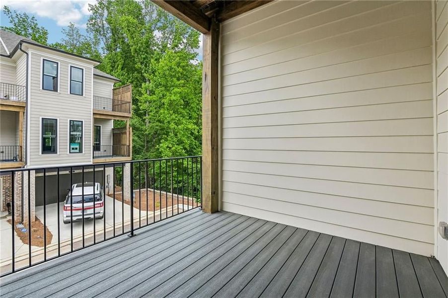 Exterior details and patio area of a home in Byers Park, Alpharetta (Image 4).