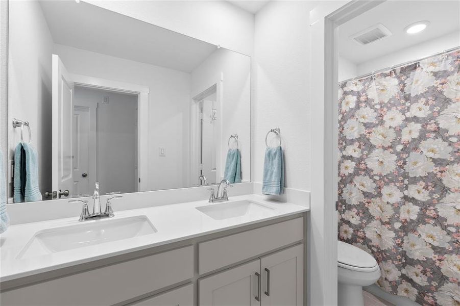 Furnished interior view inside a new home in North Square at Uptown, Celina (Image 16).