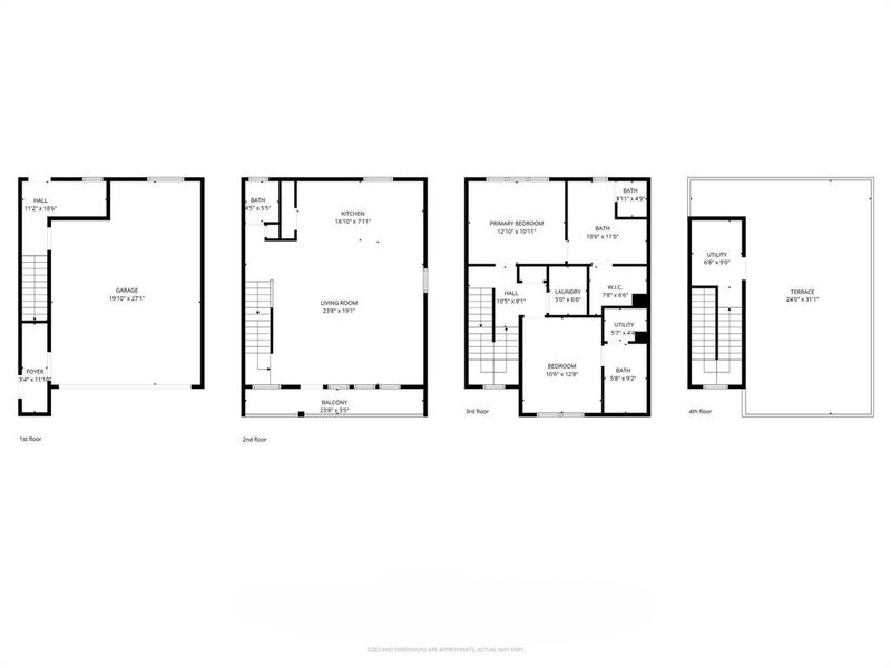 2D floor plan layout of this home in , Dallas, TX (Image 33).