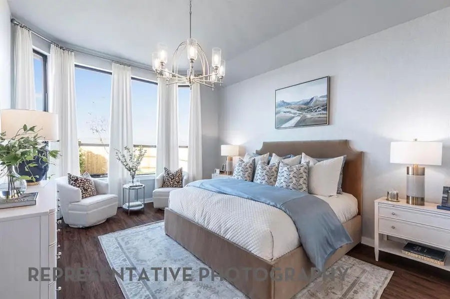 Furnished interior view inside a new home in Wildridge, Oak Point (Image 5).