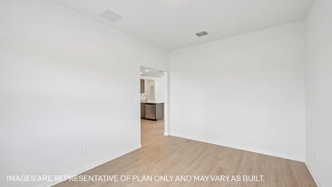 Representative unfurnished interior of a home built from the The Kemah by D.R. Horton in Revelry, Del Valle (Image 18).