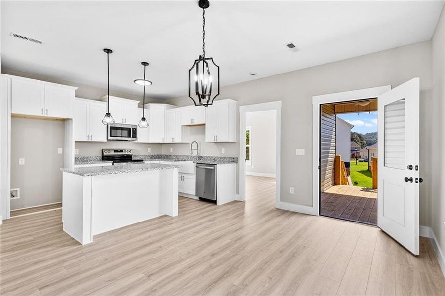 Furnished interior view inside a new home in , Dalton (Image 6).