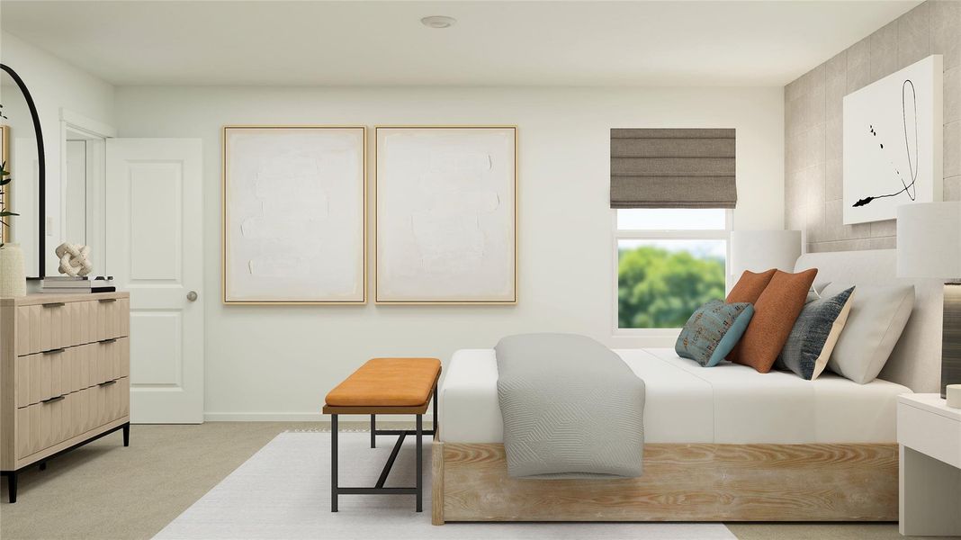 Furnished interior view inside a new home in Pinewood Trails, Cleveland (Image 3).