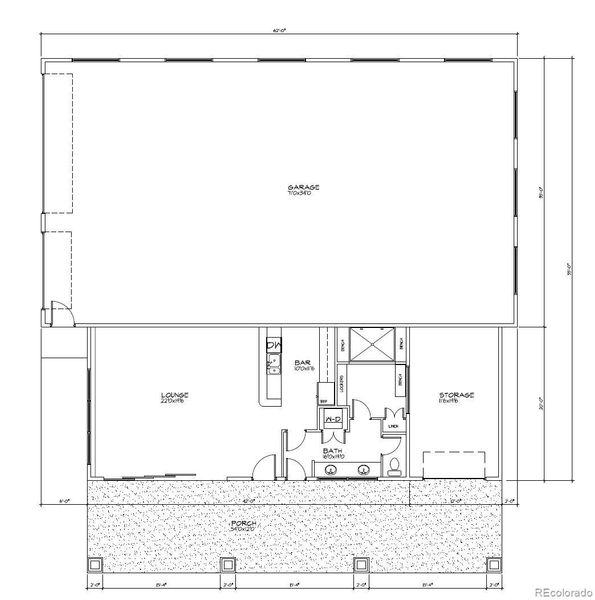 Pool house, detached garage plans