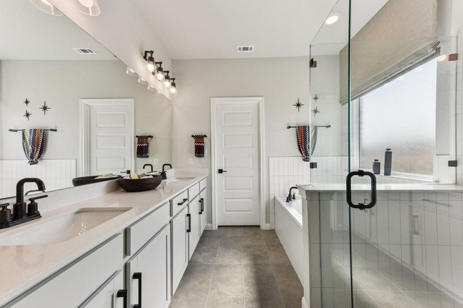Furnished interior view inside a new home in La Cima, San Marcos (Image 14).