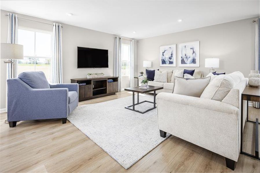 Representative furnished interior of a home built from the Lily by Ryan Homes in Meadows Edge Single Family Homes, Conway (Image 9).