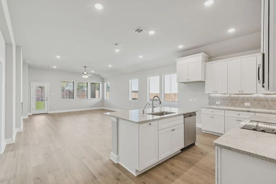 Furnished interior view inside a new home in Summer Crest, Crowley (Image 5).