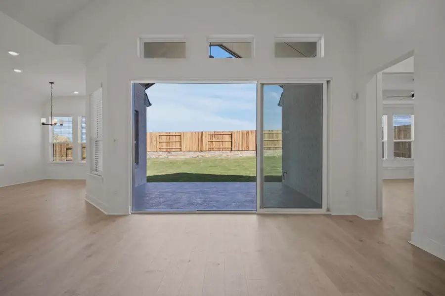 Representative unfurnished interior of a home built from the Farris by Chesmar Homes in Berry Creek Highlands, Georgetown (Image 9). Representative unfurnished interior of a home built from the Farris by Chesmar Homes in Berry Creek Highlands, Georgetown (Image 9).