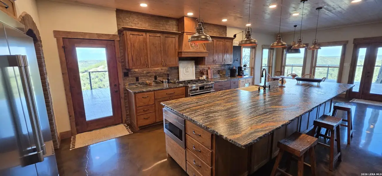 Furnished interior view inside a new home in , Leakey (Image 14).