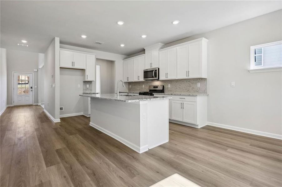 Furnished interior view inside a new home in Parkside at Grayson, Grayson (Image 13).