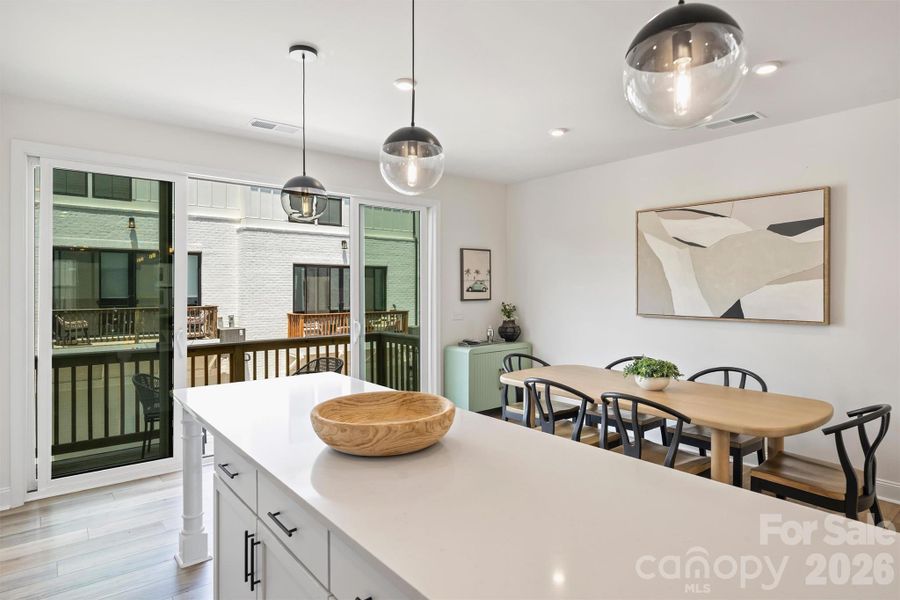 Furnished interior view inside a new home in The Townes of Cotswold, Charlotte (Image 23).