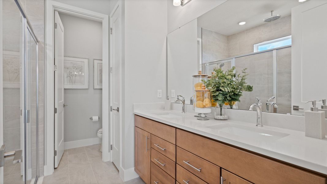 Representative furnished interior of a home built from the Sweetgum by DRB Homes in Trailside, Mount Dora (Image 46).