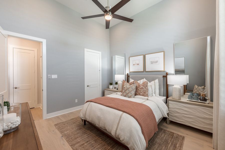 Representative furnished interior of a home built from the Woodbridge by Tri Pointe Homes in Bridgeland, Cypress (Image 43).