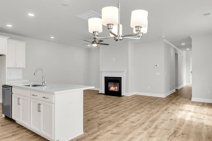 Furnished interior view inside a new home in Sweetgrass Station, Summerville (Image 10).
