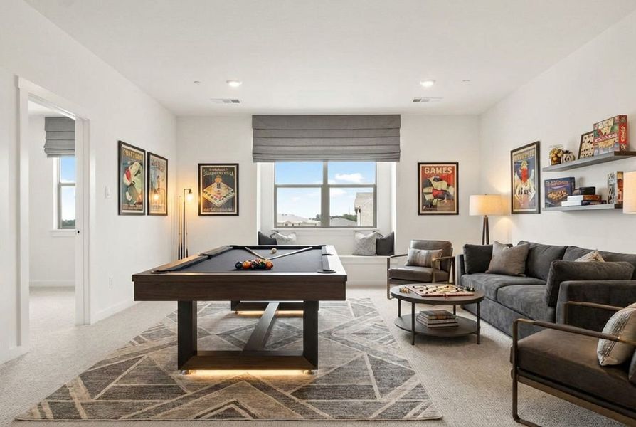 Furnished interior view inside a new home in Cottonwood Creek, Rowlett (Image 30).