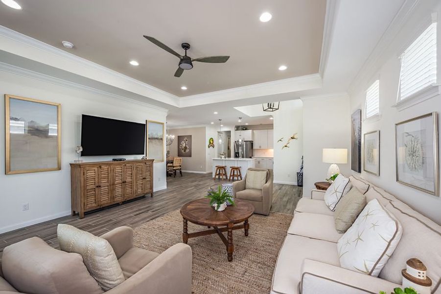 Representative furnished interior of a home built from the Tortola by Minto Communities in Latitude Margaritaville Hilton Head, Hardeeville (Image 13). Representative furnished interior of a home built from the Tortola by Minto Communities in Latitude Margaritaville Hilton Head, Hardeeville (Image 13).