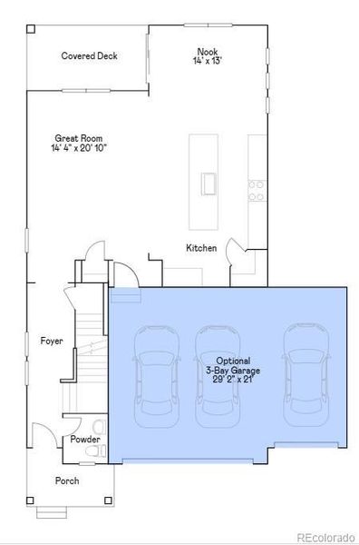 2D floor plan layout of this home in , Thornton, CO (Image 2).