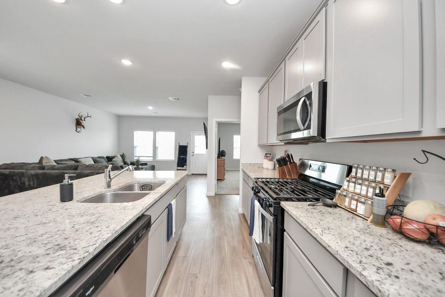 Furnished interior view inside a new home in The Villages at Westpointe, Dayton (Image 8). Furnished interior view inside a new home in The Villages at Westpointe, Dayton (Image 8).