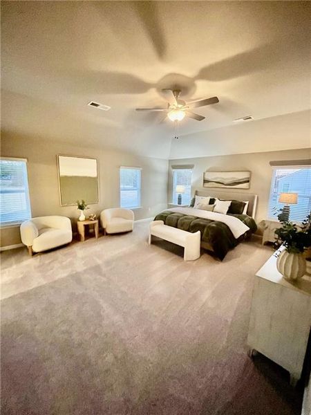 Furnished interior view inside a new home in Kingsmere Estates, Loganville (Image 6). Furnished interior view inside a new home in Kingsmere Estates, Loganville (Image 6).