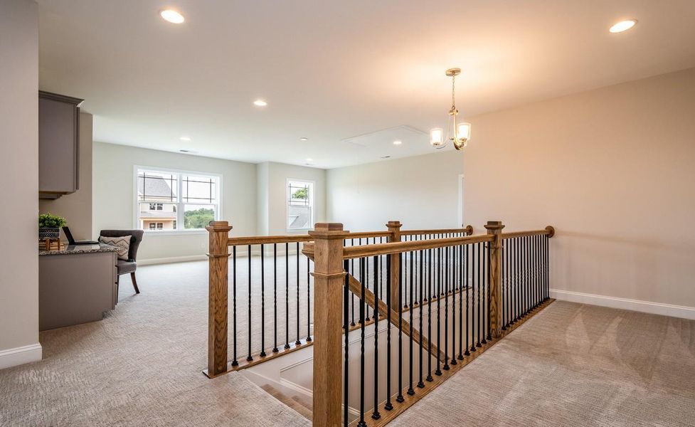 Representative unfurnished interior of a home built from the Berkeley by Greybrook Homes in Harbor Watch, Statesville (Image 29).