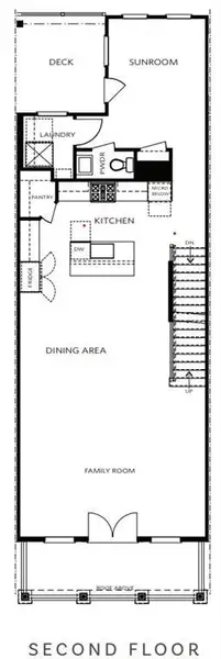 2D floor plan layout of this home in Waterhaven, Cumming, GA (Image 6).