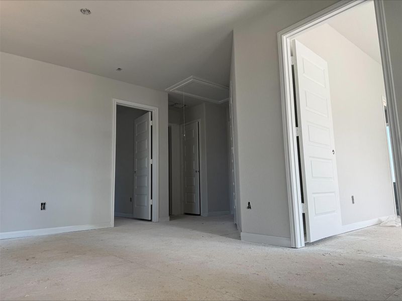 In-progress construction of a new home in River's Edge, Conroe, TX (Image 27).