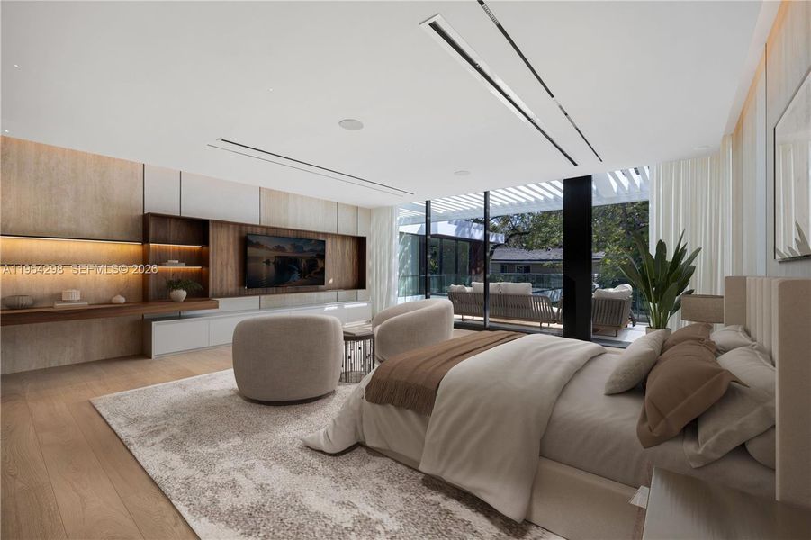 Furnished interior view inside a new home in , Miami (Image 9).