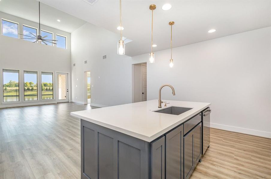 Furnished interior view inside a new home in Cambridge Crossing 50', Celina (Image 7).