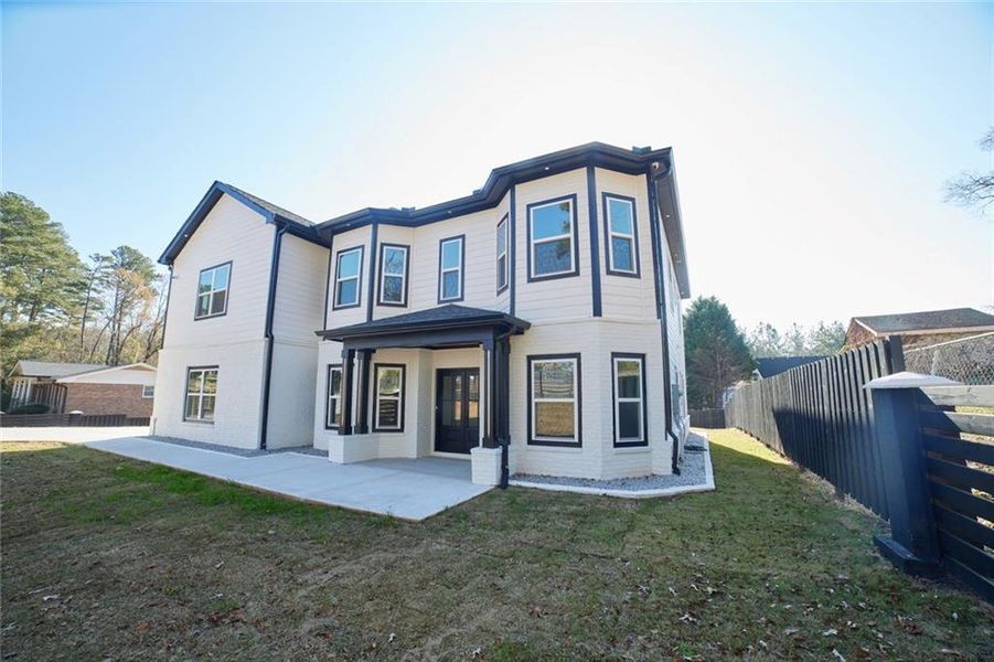 Exterior details and patio area of a home in , Lithonia (Image 3). Exterior details and patio area of a home in , Lithonia (Image 3).