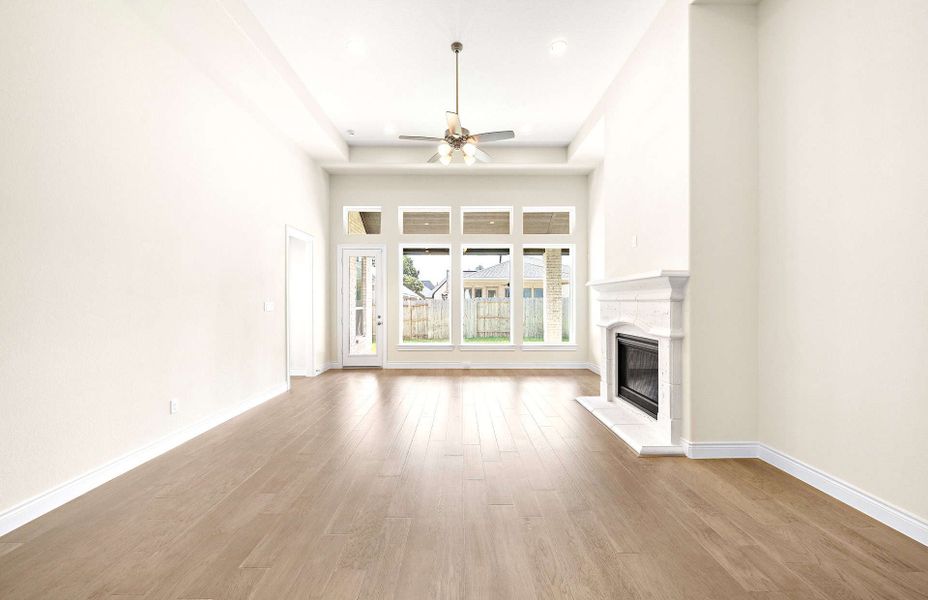 Representative unfurnished interior of a home built from the 3030AU by Ravenna Homes in Audubon 60′, Magnolia (Image 29).