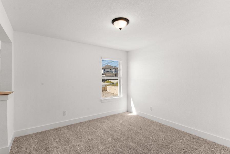 Spacious, unfurnished interior of a new home in The Grove at Blackhawk, Pflugerville (Image 25). Spacious, unfurnished interior of a new home in The Grove at Blackhawk, Pflugerville (Image 25).