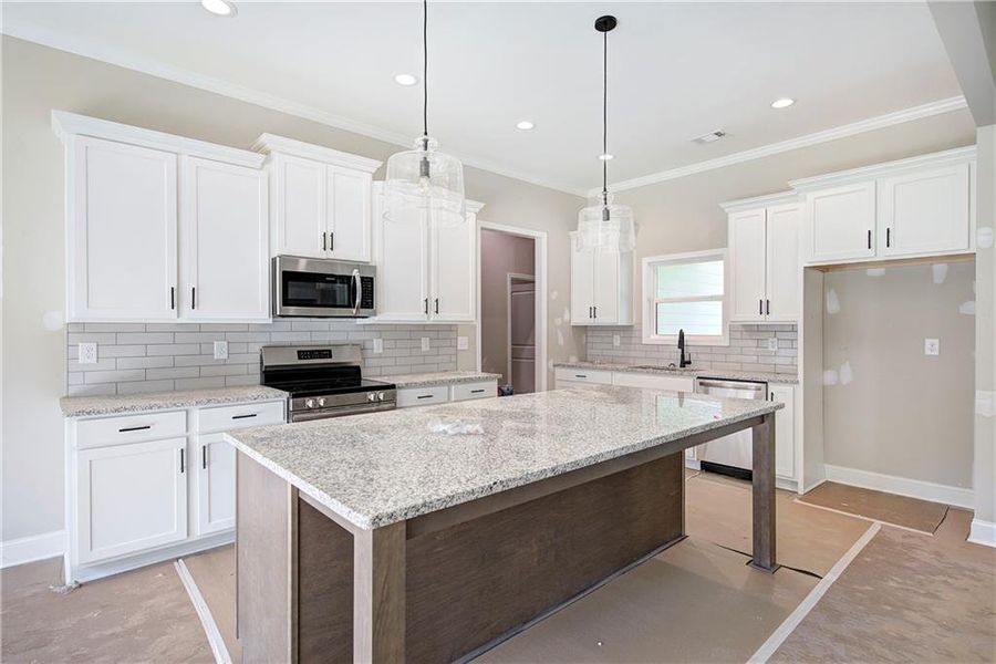 Furnished interior view inside a new home in , Dallas (Image 5).