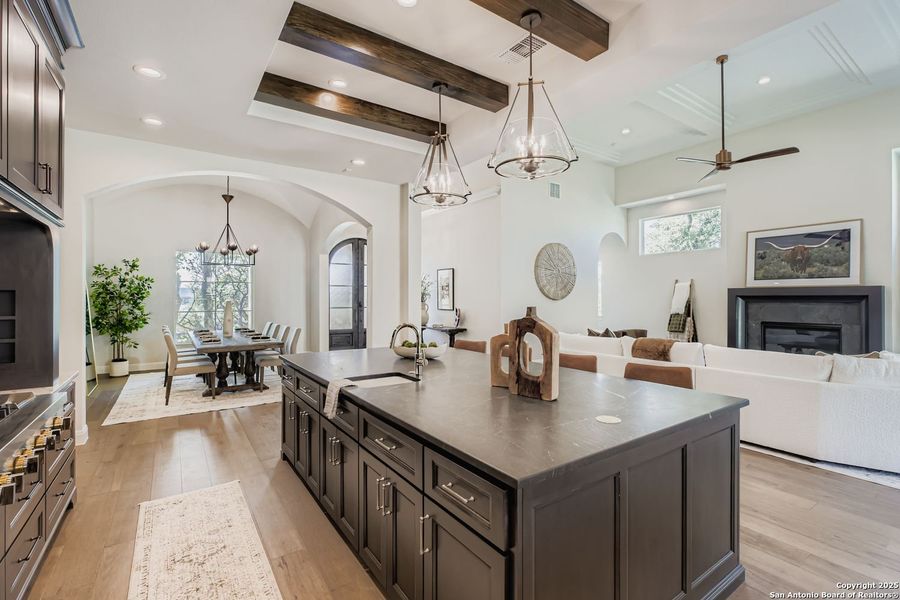 Furnished interior view inside a new home in The Bluff At The Dominion, San Antonio (Image 5).