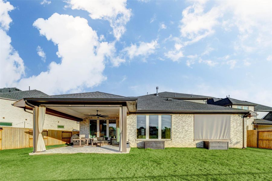 Exterior details and patio area of a home in , Fulshear (Image 2). Exterior details and patio area of a home in , Fulshear (Image 2).