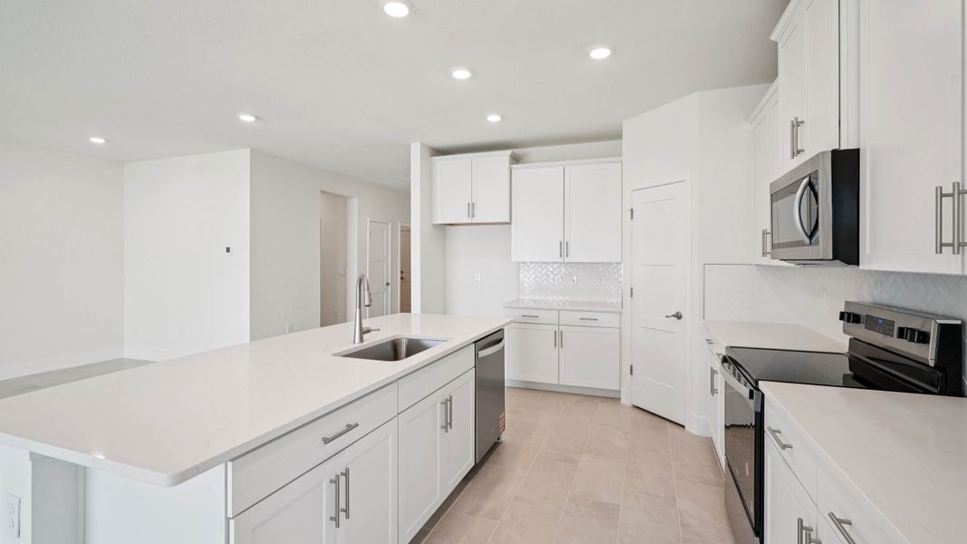 Representative furnished interior of a home built from the LANTANA by D.R. Horton in Buchanan Trails, Newberry (Image 16).