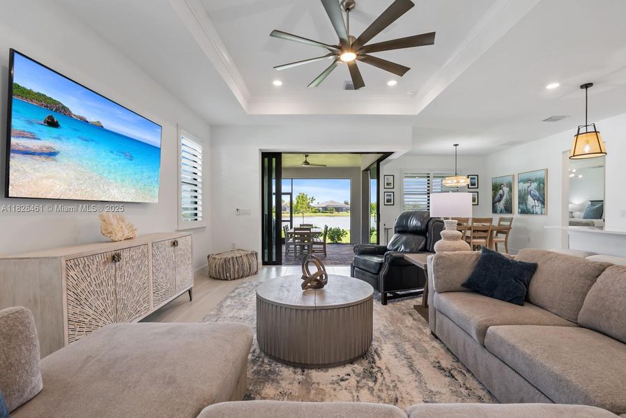 Furnished interior view inside a new home in Del Webb Naples, Ave Maria (Image 11).