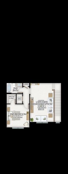 2D floor plan layout for the Royal by GL Homes in Valencia Vista at Riverland, Port St. Lucie, FL (Image 4).