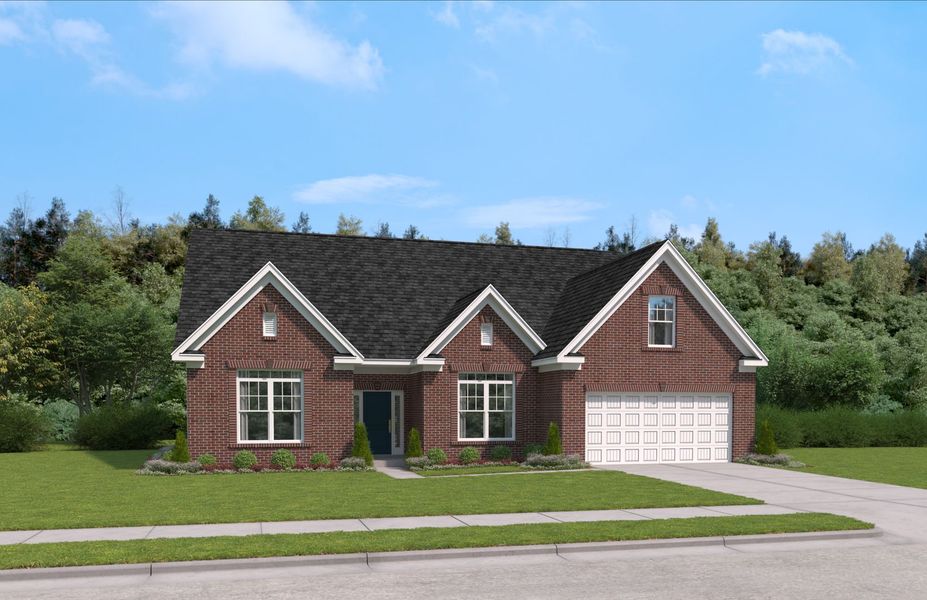 Front exterior of a home in the Parkers Summit community, located in Greer, SC (Image 11).