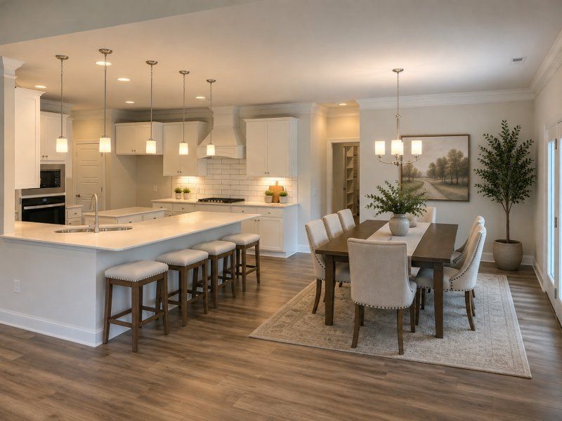 Furnished interior view inside a new home in Weybridge, Burlington (Image 11).