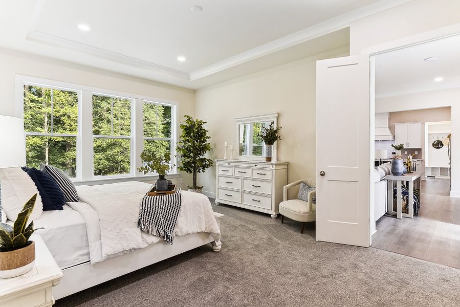 Representative furnished interior of a home built from the Lexington II by Caruso Homes in Rolling Meadows, Mooresville (Image 82).