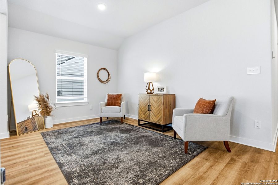 Furnished interior view inside a new home in , New Braunfels (Image 16).