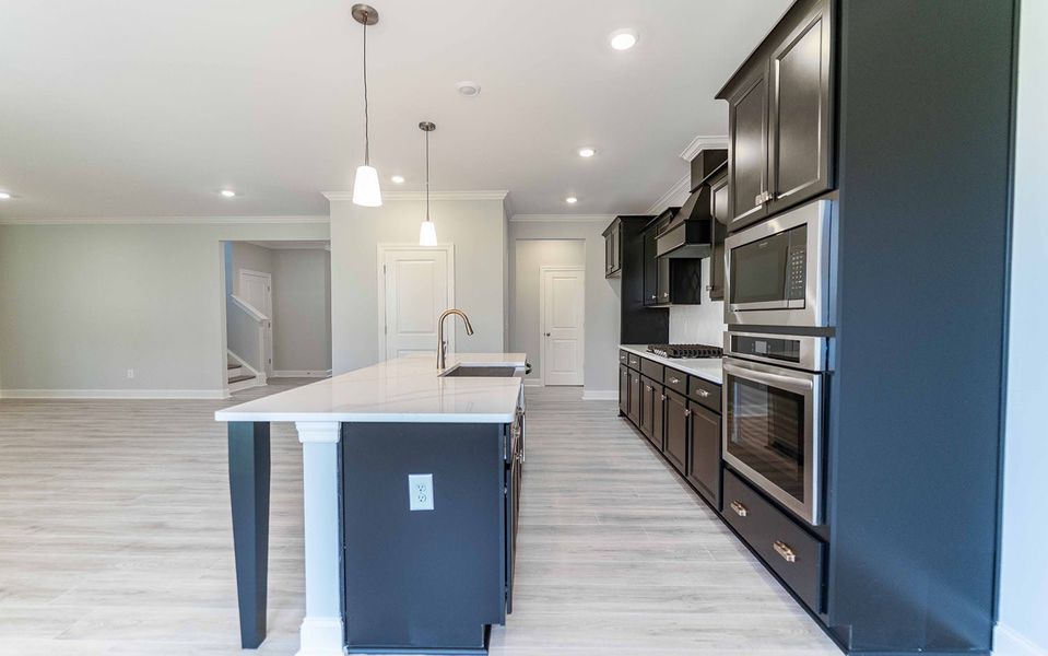 Furnished interior view inside a new home in Aden Woods, Fairview (Image 5).