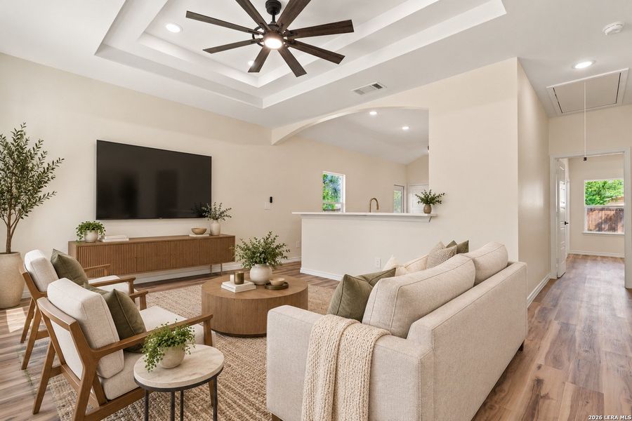 Furnished interior view inside a new home in , San Antonio (Image 10).